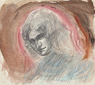 KAMOI Rei, Femme, 
crayon et aquarelle sur papier,