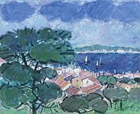 Gilles GORRITI, Paisaje, Saint-Tropez, 
óleo sobre