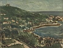CHOKAI Seiji, Paysage algérien, 
huile sur toile, 