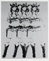 EGUCHI Hisashi, Cowgirls, 
sérigraphie, 70,3 x 57 