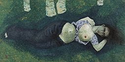 NAKAMURA Naondo, Repos à l'ombre des arbres, 
goua