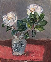 NAKAGAWA Kazumasa, Camélias blancs, 
1982, huile s