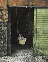 INOUE Kakuzo, « Cradle », 
huile sur toile, P15 (6