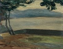 HAYASHI Shizue, Paysage de Shizuura, 
1930, huile 