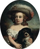 Charles BAXTER, «Jovencita, de medio cuerpo, con v