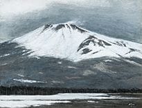 AIHARA Kyuichiro, Le mont Asama en mars, 
1993, hu