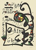 Joan MIRO, Affiche pour l'exposition "El Pi de For