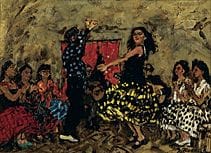 KODAMA Yukio, Flamenco, 
huile sur toile, format F