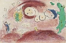 Marc CHAGALL, «Printemps au pré», de *DAPHNIS ET C