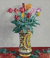 YOSHII Junji, Roses, 
huile sur toile, format F10 
