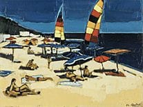 QUILICI, Playa en Córcega, 
óleo sobre lienzo, P12