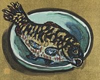 UMEHARA Ryuzaburo, Carpe, 
1951, encre et pigments