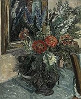 Maurice BRIANCHON, Flores, 
óleo sobre cartón, 60 