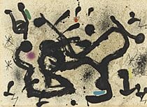 Joan MIRO, from HOMENATGE A JOAN PRATS, 
M.1033/C.