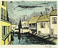 Bernard BUFFET, Arpajon, 
S.468, 1985, litografía,