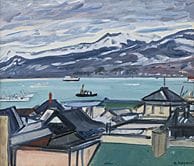 NOGUCHI Yataro, « Harbour », 
huile sur toile, for
