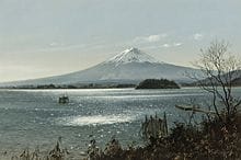 TAZOME Yukio, Le lac Kawaguchi, un jour d'hiver, 
