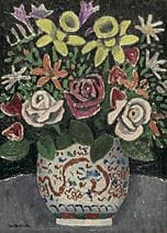 TAKADA Makoto, Fleurs, 
huile sur toile, format F4