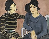 NAKAMURA Takuji, Deux femmes, 
huile sur toile, fo