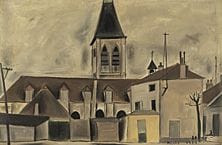 SAITO Shinichi, Saint Brice, 
1959, huile sur toil