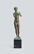 FUNAKOSHI Yasutake, Jeune fille à la colombe, 
196
