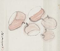 KUMAGAI Morikazu, « Châtaigne », 
encre et couleur