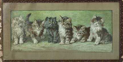 Fannie MOODY (1861-1948)
I sei gattini 
Stampa rit