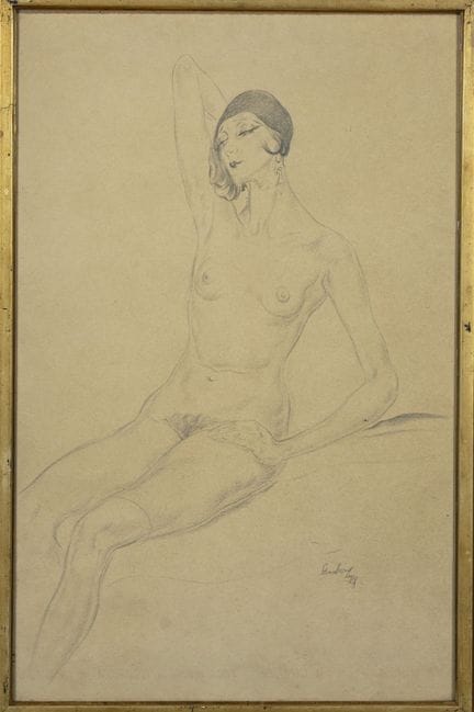 STERNBERG (1907–1960)
Female Nude
Pencil drawing d