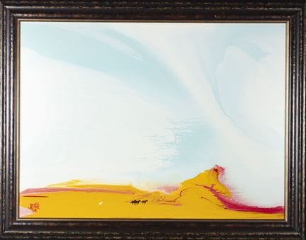 POUVALOUR Patrick (1955) 
Corsa di cavalli nel des
