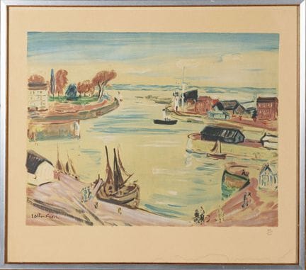 Émile Othon FRIESZ (1879-1949) 
"Il porto di Honfl