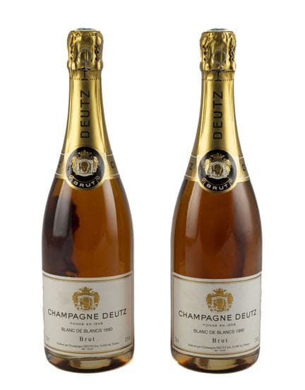 2 bouteilles de Champagne Deutz, Blanc de blancs, 
