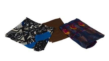 DIOR - TARA JARMON - LANVIN
Three shawls with geom