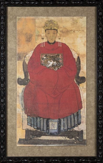 CINA 
L'imperatrice
Stampa a colori su foglio, rit