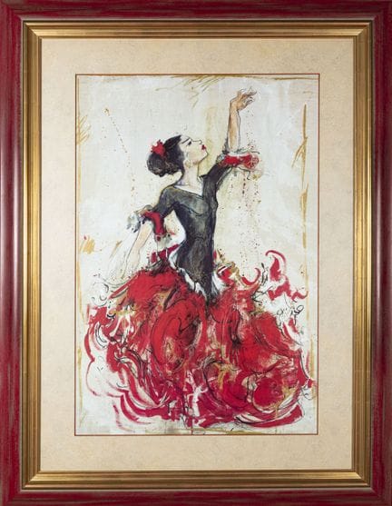 Ballerina di flamenco 
Stampa digitale 
Sotto vetr