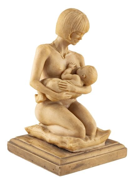 H. GOBART
L'allattamento
Scultura in alabastro,
Fi