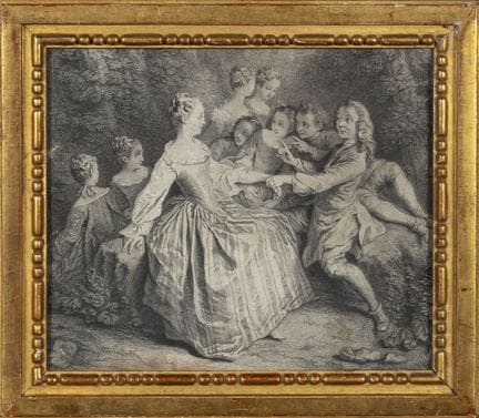 3 gray-scale engravings, including: 
-After Nicola