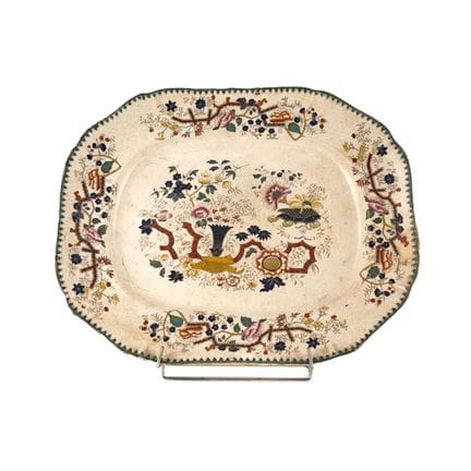 PEARLWARE
Grande piatto ottagonale in maiolica sma