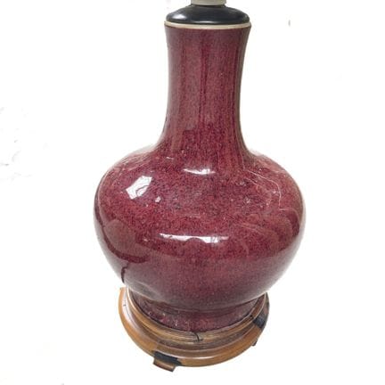 CINA
Vaso a balaustra trasformato in lampada, in p