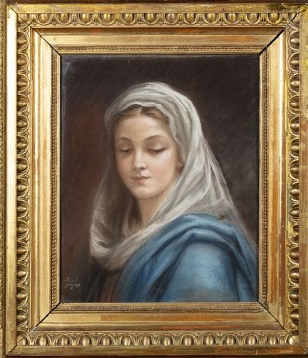 SCUOLA FRANCESE del XIX secolo 
Ritratto della Ver