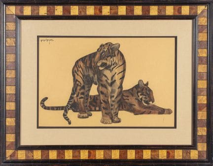 Georges-Lucien GUYOT (1885–1972)
Tigers
Watercolor
