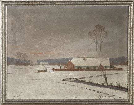 Adhemard DE POORTER (1905–?)
Snowy Landscape
Oil o