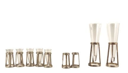ERCUIS, Nura model 
Set including 2 champagne glas
