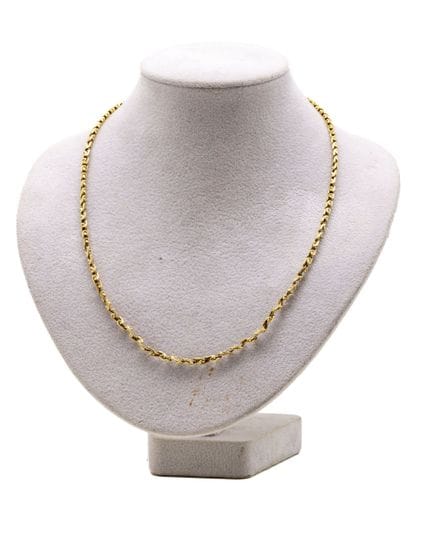Collier en or jaune 18 K (750/1000) à maillons ent