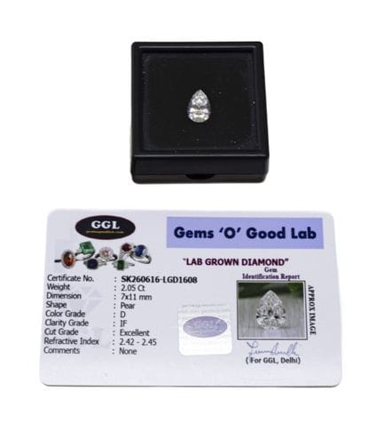 Diamant de laboratoire de synthèse (CVD) sur papie