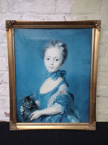 Jean-Baptiste Perronneau, « Une jeune fille avec u