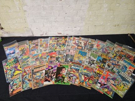 Collection de bandes dessinées vintage Marvel et D