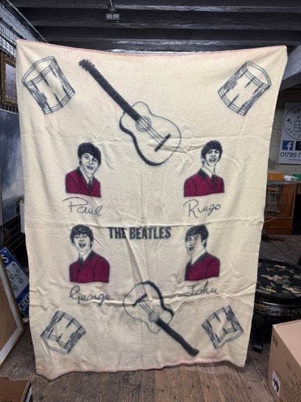Couverture vintage en laine « Witney » des Beatles