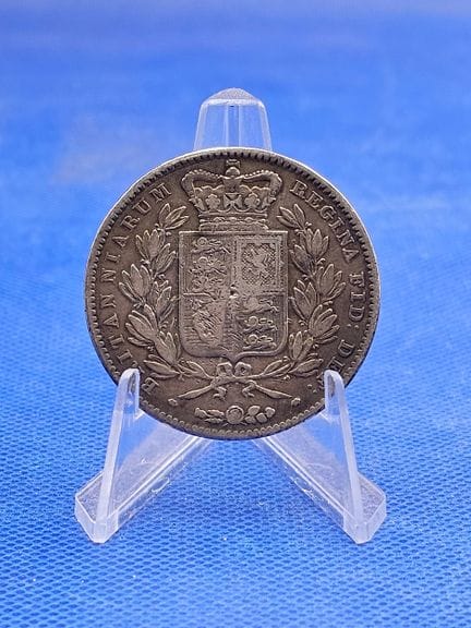 Pièce d'argent d'une couronne de 1847 à l'effigie 