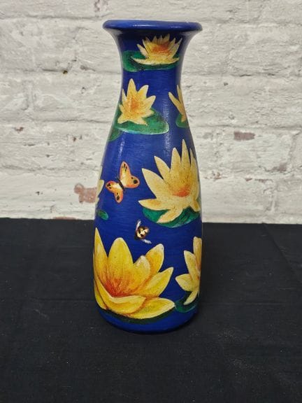 Vaso vintage in ceramica Scheurich della Germania 