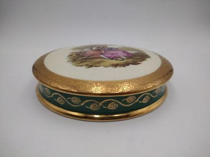 Scatola da toeletta in porcellana di Limoges (Fran